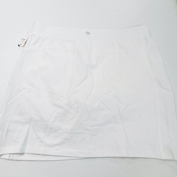 NWT T by Talbots White Everyday Stretch Skort - Size Large Ribbed Sided Pockets - Picture 6 of 7